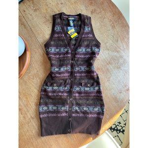 Rugby Ralph Lauren Fair Isle Sweater Vest Dress